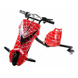 Triciclo Elétrico Interbras Drifit 6.5" - Spider-Man Vermelho