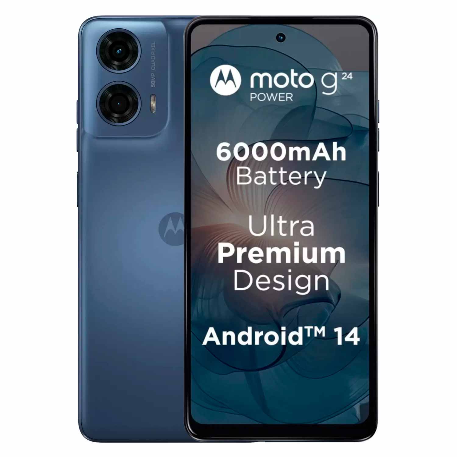 Smartphone Motorola Moto G24 Power XT-2425-2 128GB 8GB RAM Dual SIM Tela 6.56" - Azul