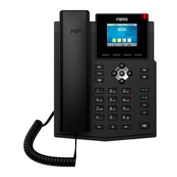 Telefone Fanvil X3SP IP LCD 2 Linhas Sip Poe - Preto