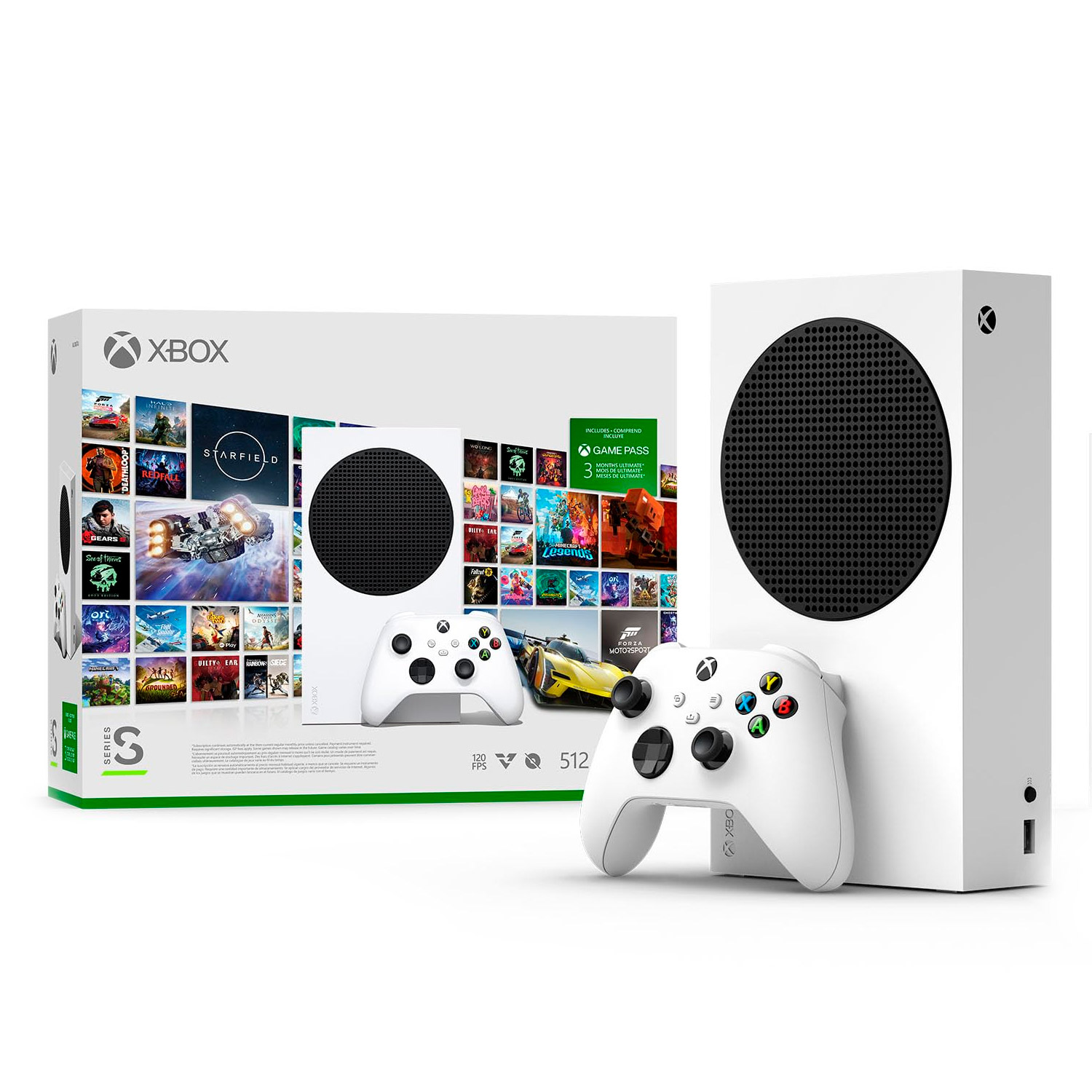 Console Microsoft Xbox One Series S Holiday Bundle 512GB SSD Digital - Branco
